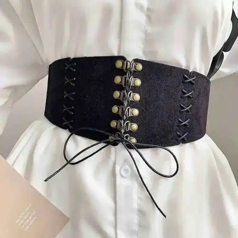 Ceinture corset Velours Suédé Femme – Design Vintage